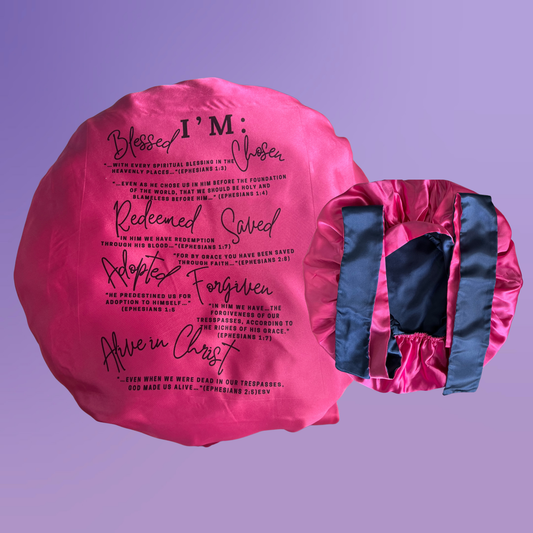 Ephesians Reversible Satin Tie Bonnet