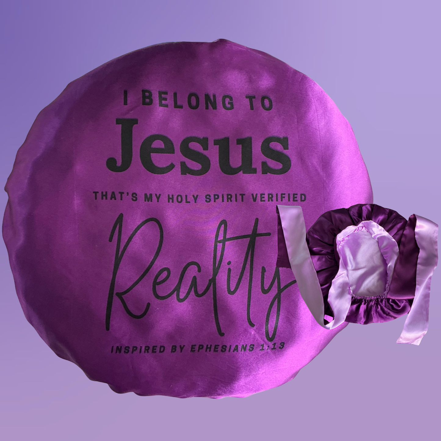 Eph. 1:13 Reversible Satin Bonnet