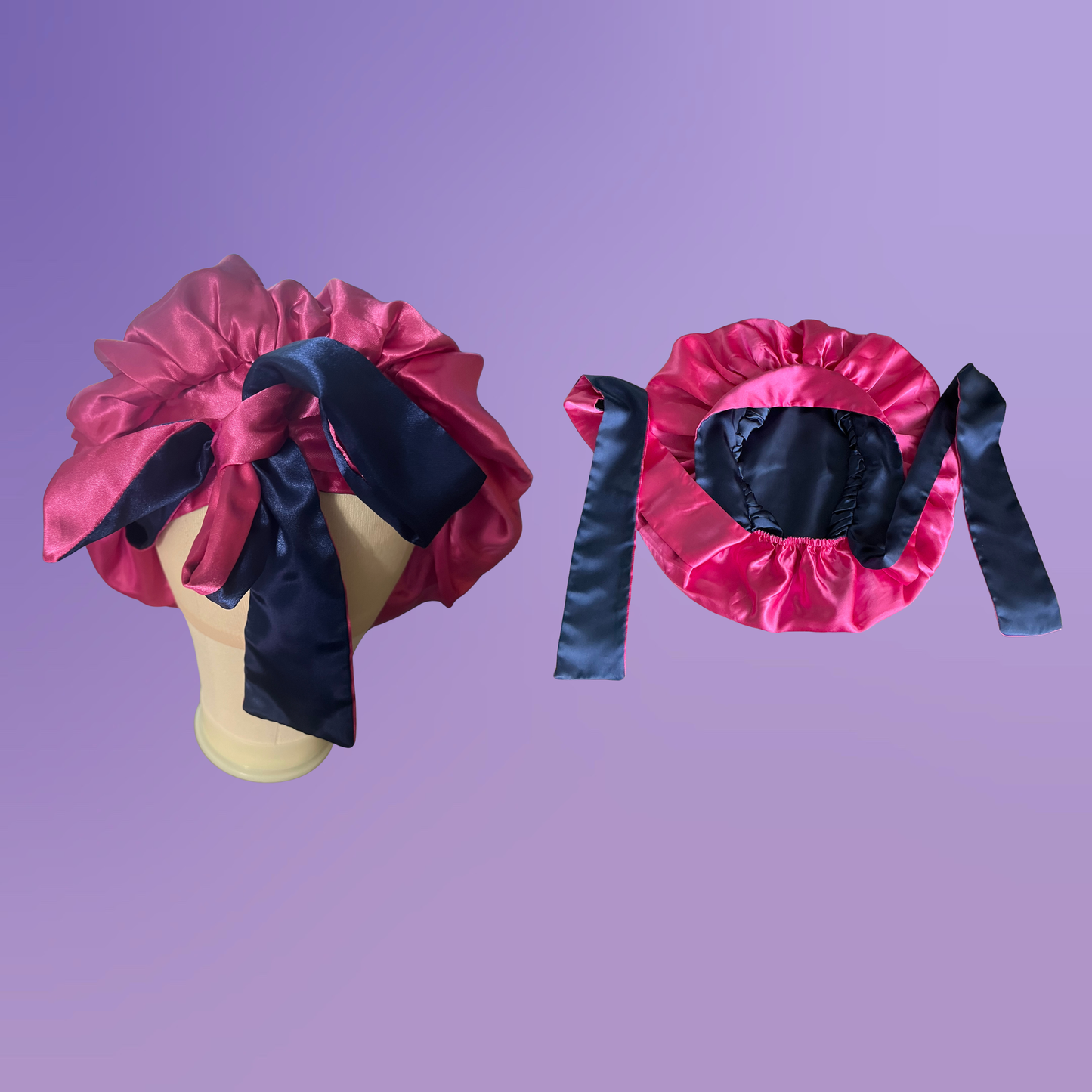 Eph. 2:19 Reversible Satin Tie Bonnet
