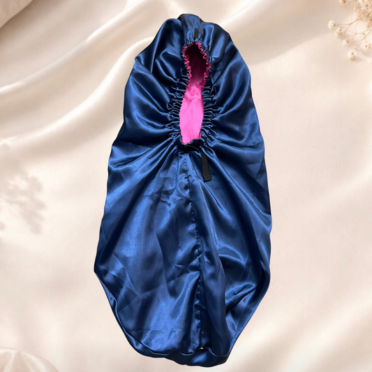 Long Reversible Satin Bonnet